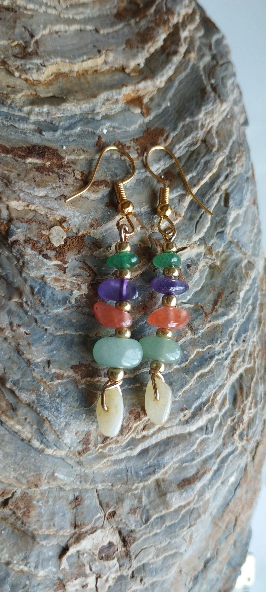 🧿🌈🧸Beautiful Natural Agate Earrings🧸🌈🧸 – photo 7